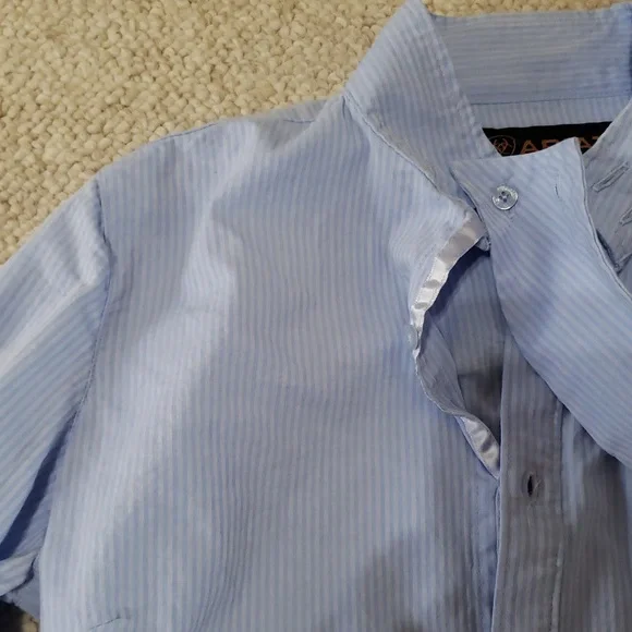 Ariat Blue Show Shirt sz 34 - Picture 2 of 3